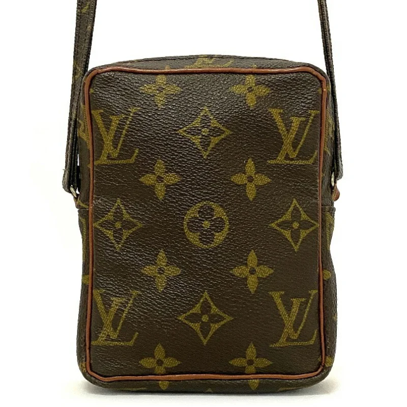 Ladies Louis Vuitton shoulder bags with a tassel decoration for charmLouis Vuitton Brown Canvas Danube shoulder bag