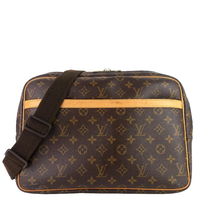 Ladies Louis Vuitton shoulder bags with a single - handle silhouetteReporter GM Monogram Canvas Bag