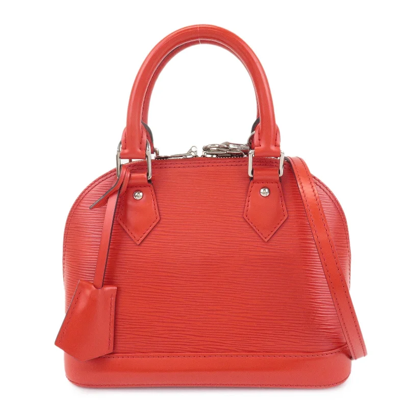 Louis Vuitton Epi Alma BB 2Way Bag Hand Bag Coquelicot M40854