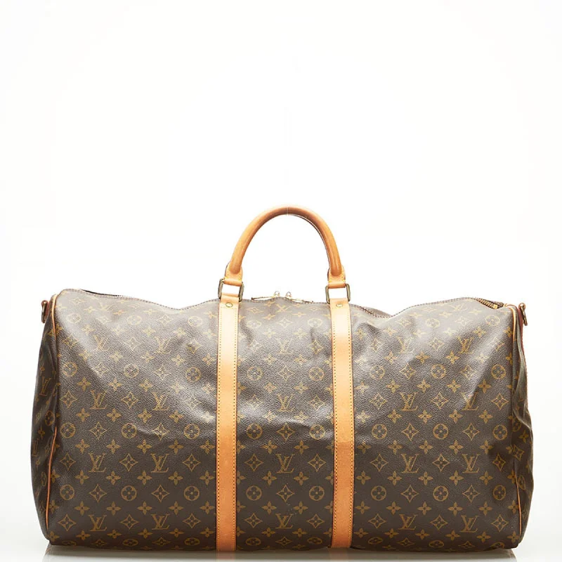 Louis Vuitton Brown Canvas Keepall 60 travel bag