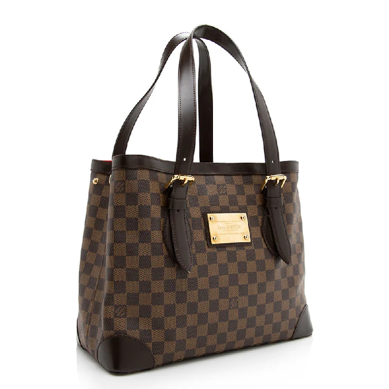 Louis Vuitton Damier Ebene Hampstead MM Tote (21260)