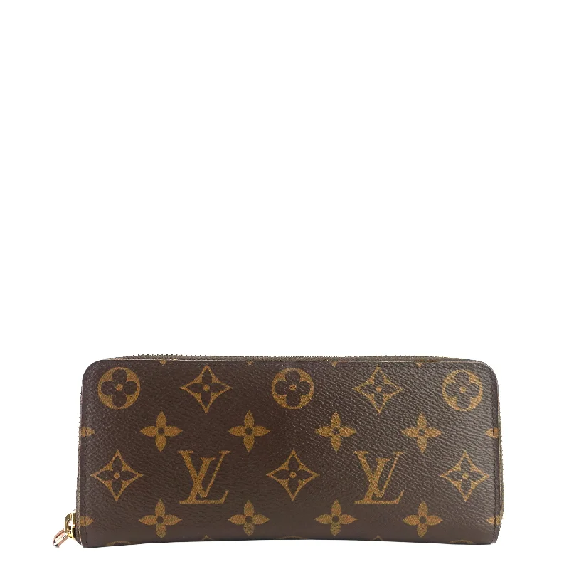 Louis Vuitton tote bags with a printed LV logo on the front for brand visibilityClémence Monogram Canvas Wallet