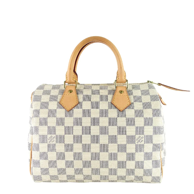 Speedy 25 Damier Azur Canvas Bag