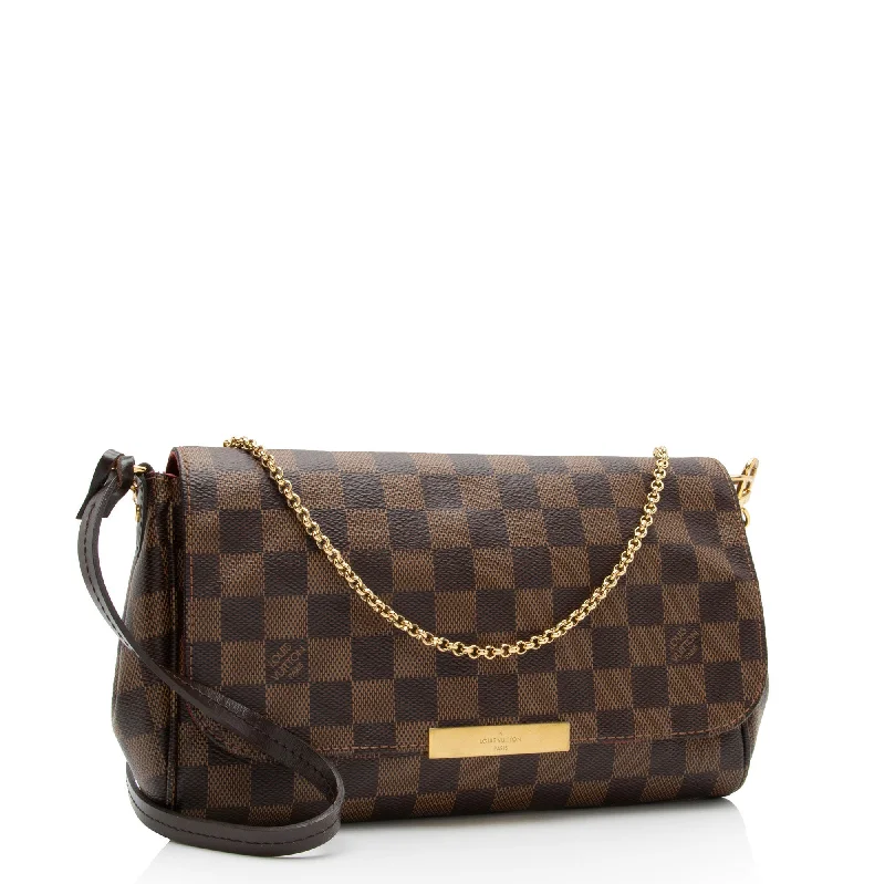 Small - sized Louis Vuitton Pochette Metis bags for a compact carryLouis Vuitton Damier Ebene Favorite MM Shoulder Bag (drGeqd)