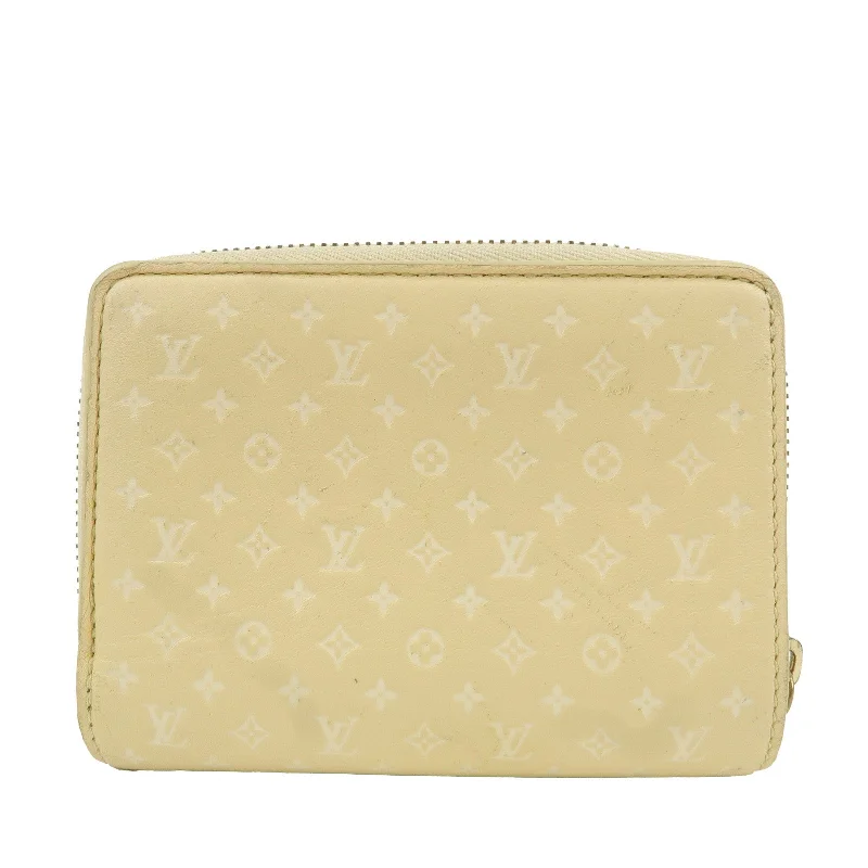 Ladies Louis Vuitton shoulder bags with a single - handle silhouetteLouis Vuitton Nanogram Portefeuille Roux Wallet Jaune M82288