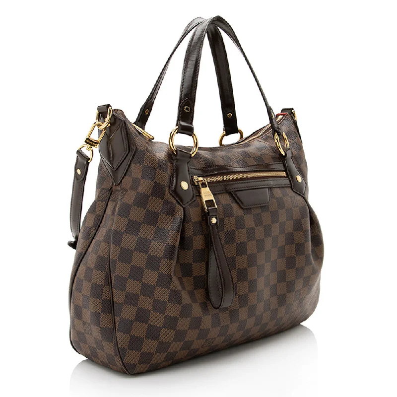 Ladies Louis Vuitton Capucines bags with gold - toned hardwareLouis Vuitton Damier Ebene Evora MM Shoulder Bag (22530)