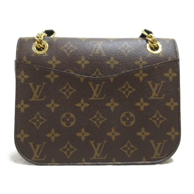 Louis Vuitton Passy Shoulder Bag Brown PVC coated canvas M45592