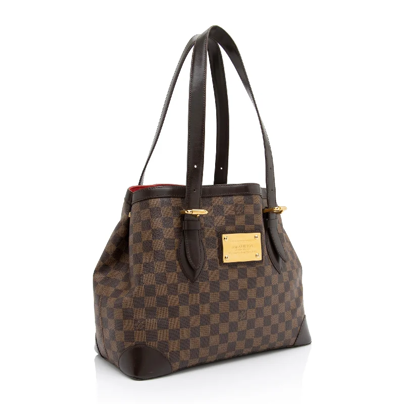 Louis Vuitton Damier Ebene Hampstead MM Tote (23582)