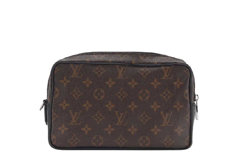 Louis Vuitton Capucines bags with smooth calfskin leather for luxuryLOUIS VUITTON MACASSAR KASAI POCHETTE MONOGRAM CANVAS SILVER HARDWARE WITH BOX