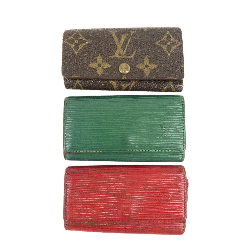 Louis Vuitton Twist bags with a contrast - colored interior for visual interestLouis Vuitton Set of 3 Multicles 4 Key Case M62631 M63824 M63827