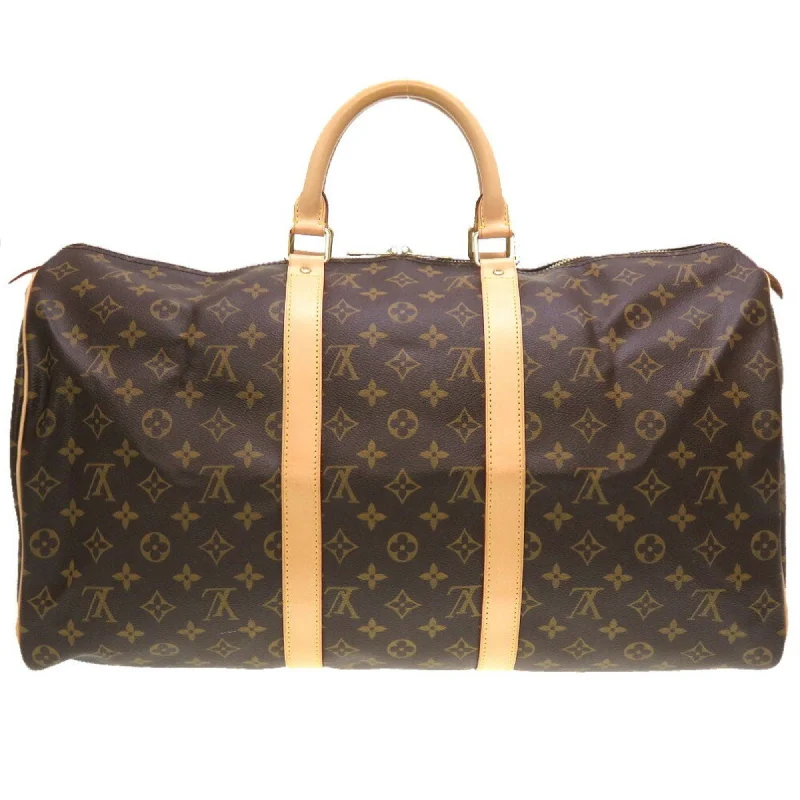 Louis Vuitton Brown Canvas Keepall 50 travel bag