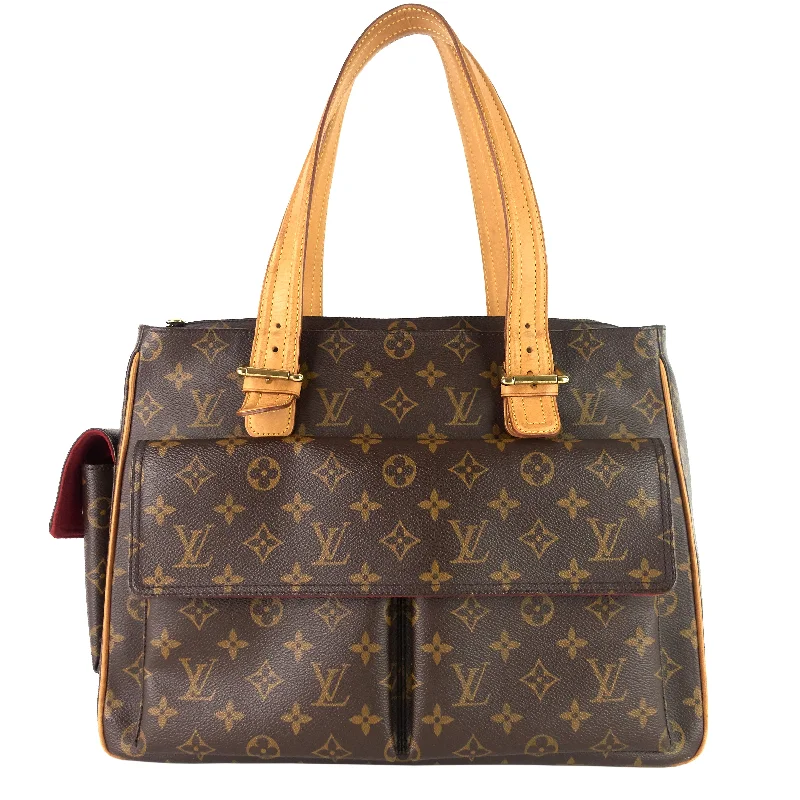 Louis Vuitton Twist bags with a crystal - embellished LV - turnlockMultipli Cite GM Monogram Canvas Bag