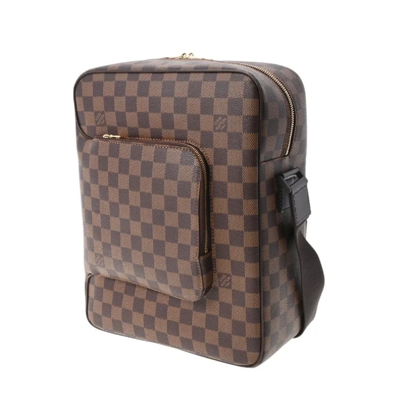 Louis Vuitton bags with a zip - around closure for enhanced securityLouis Vuitton Brown Canvas  shoulder bag