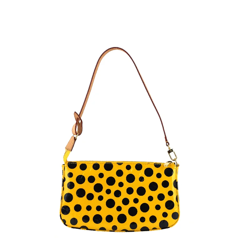 Louis Vuitton crossbody bags with a printed floral pattern for femininityYayoi Kusama Dots Infinity Pochette Accessoires Bag