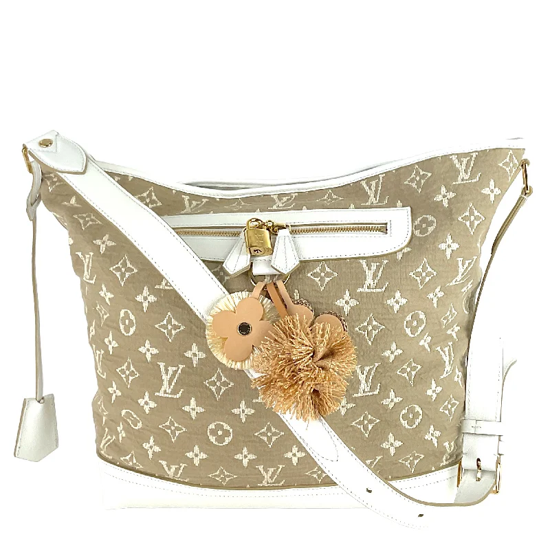 Louis Vuitton Alma bags with a detachable shoulder strap for versatilitySabbia Besace Blanc Monogram Canvas Limited Edition Bag