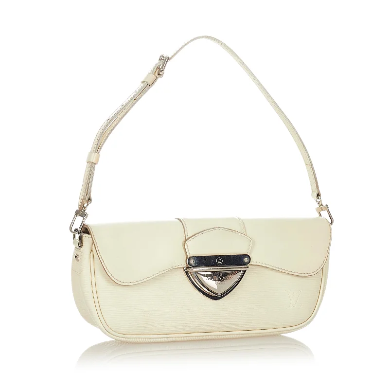 Louis Vuitton Pochette Montaigne White Epi