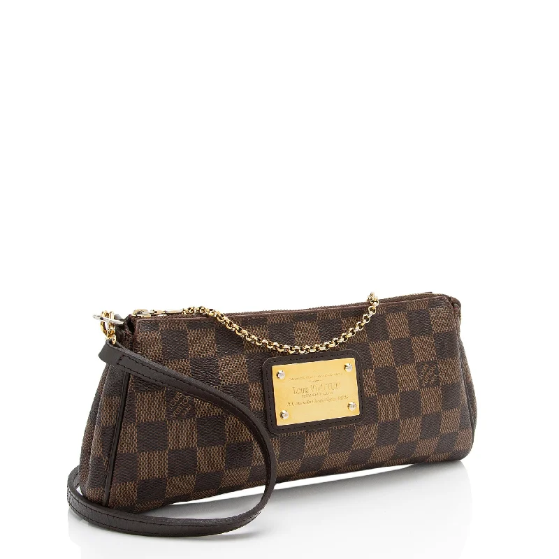 Louis Vuitton Twist bags with a crystal - embellished LV - turnlockLouis Vuitton Damier Ebene Eva Clutch (qfvFo6)