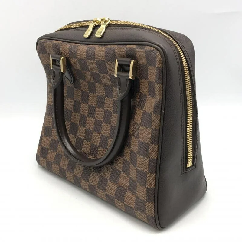 Ladies Louis Vuitton shoulder bags with a wide - width strap for comfortLOUIS VUITTON Brera Handbag N51150 Damier Ebene Brown