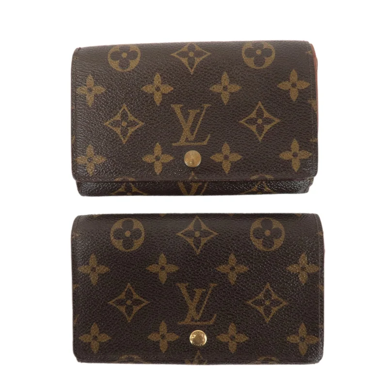 Louis Vuitton Monogram Set of 2 PorteMonnaie Billets Tresor M61730