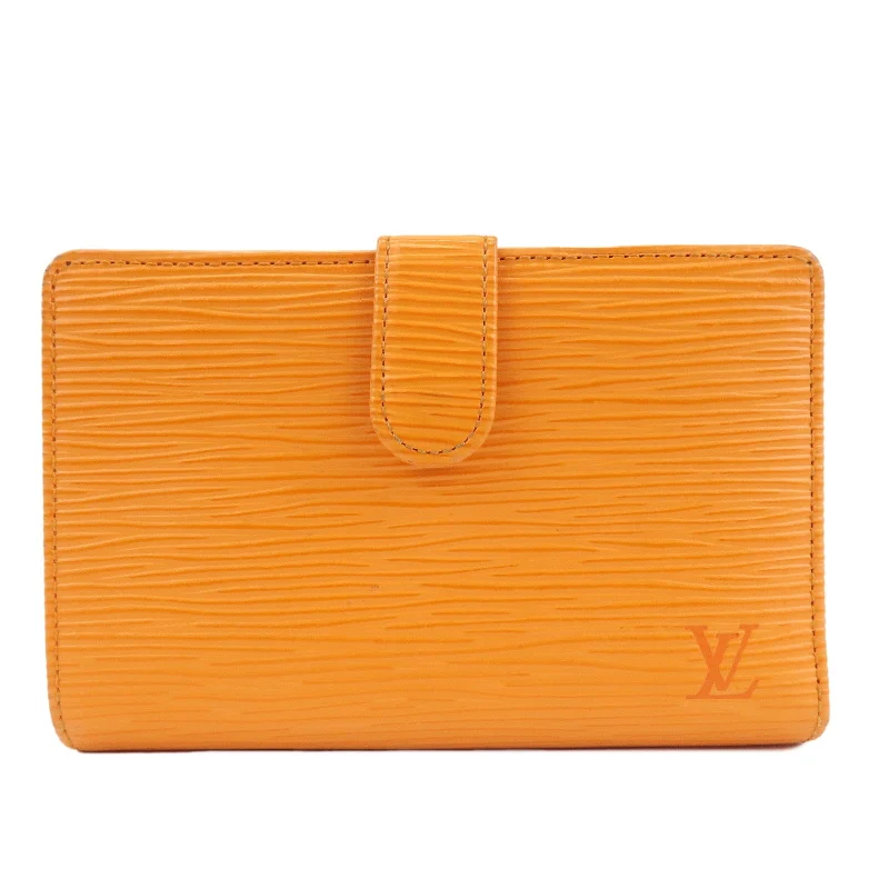 Ladies Louis Vuitton Petite Malle bags with a star - shaped charm for cutenessLouis Vuitton Epi Porte Monnaie Vienova Bi-Fold Wallet Mandarin