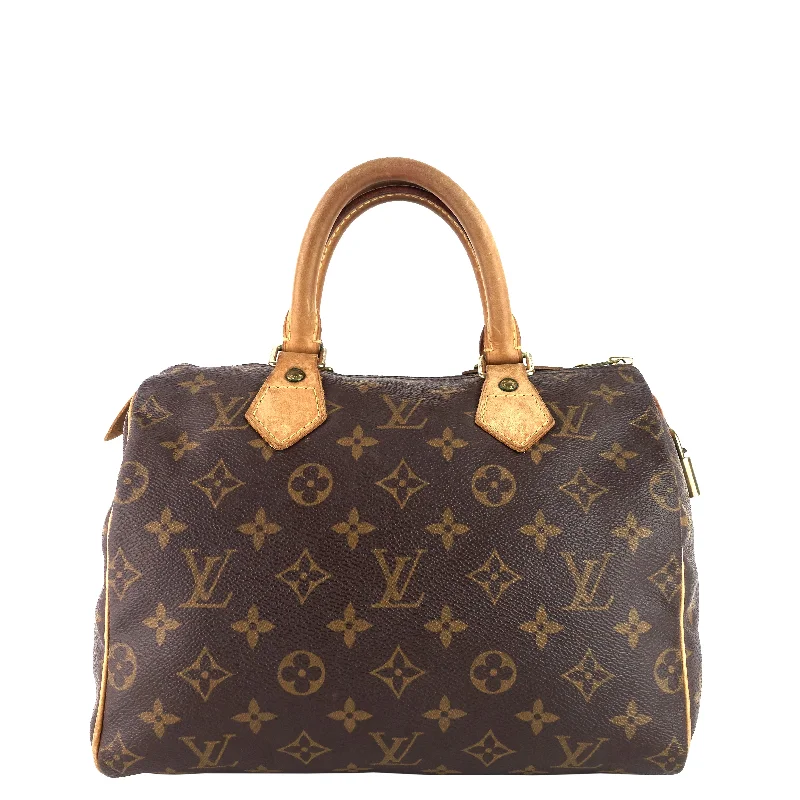 Louis Vuitton Speedy bags in monogram canvas for a classic lookSpeedy 25 Monogram Canvas Bag