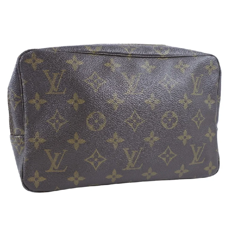 Louis Vuitton Brown Canvas Trousse de Toilette clutch bag