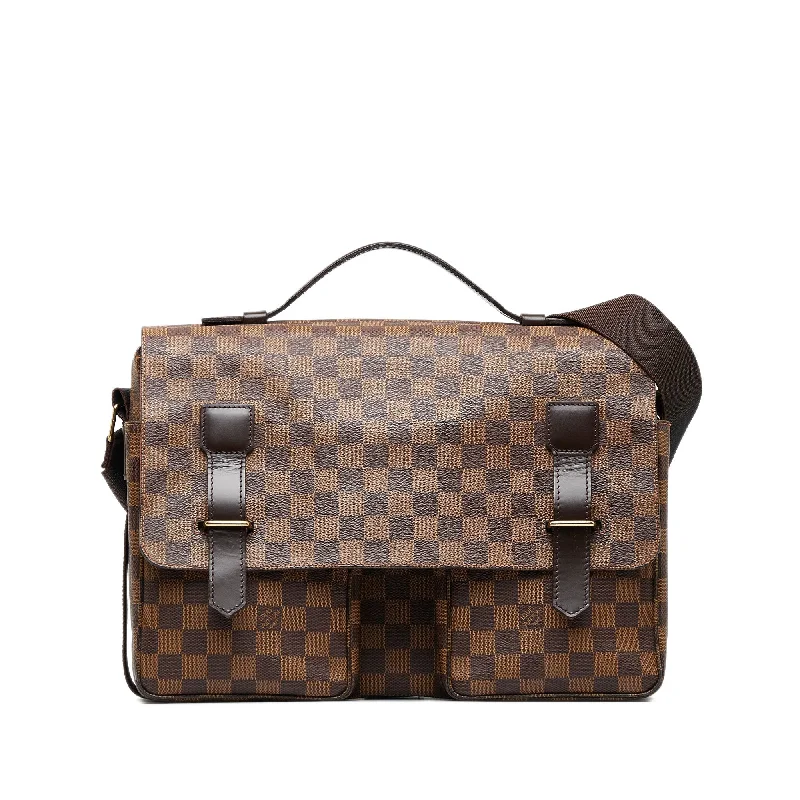 Louis Vuitton backpacks with a padded laptop compartment for travelLouis Vuitton Broadway Damier Ebene Canvas