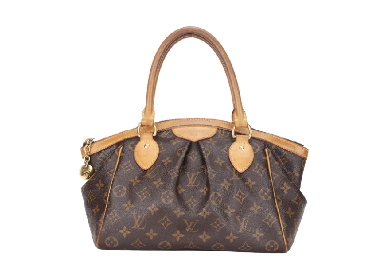 Ladies Louis Vuitton handbags with a detachable coin purse insideLOUIS VUITTON TIVOLI PM (M40143) MONOGRAM CANVAS GOLD HARDWARE