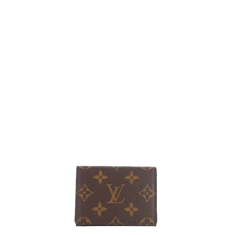 Louis Vuitton backpacks with a padded back panel for comfort during long - wearCard Holder Monogram Canvas Wallet