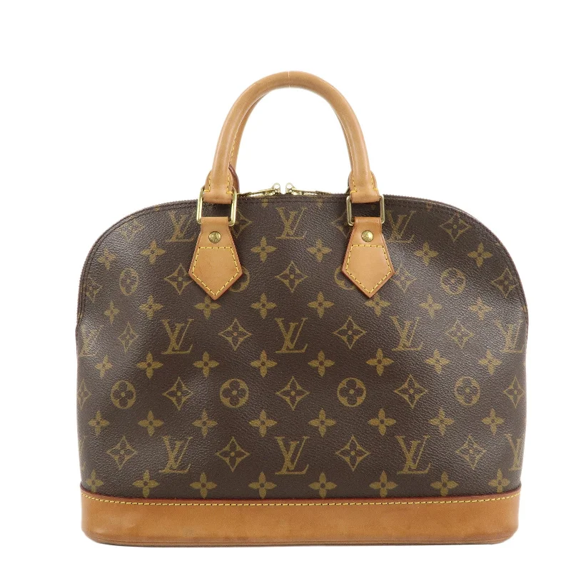 Louis Vuitton Monogram Alma Hand Bag Brown M51130