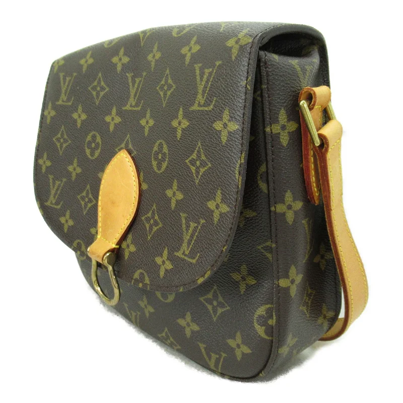 Louis Vuitton bags with a snap - button closure and a decorative charm for styleLouis Vuitton Saint Cloud24 Brown Monogram PVC coated canvas M51242