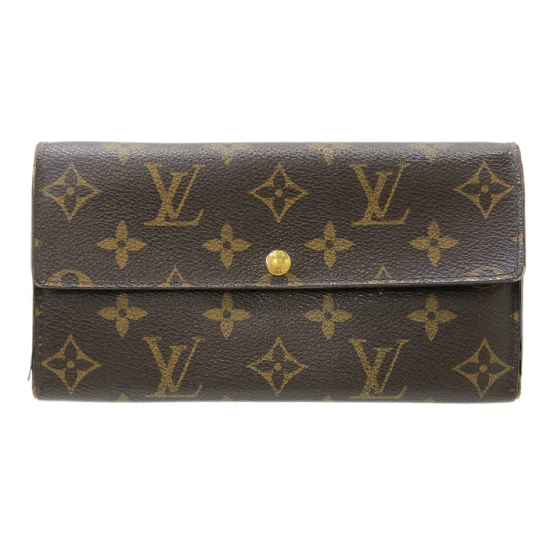 Louis Vuitton bags with a magnetic snap closure for easy accessLOUIS VUITTON Portefeuille Sara Bifold Long Wallet Monogram M61734