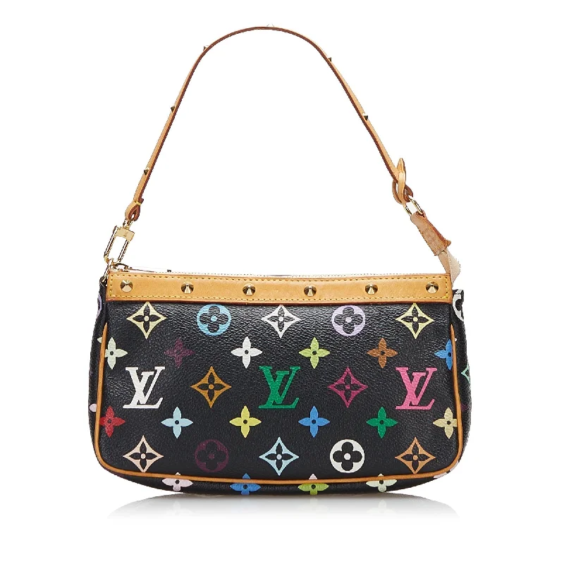 Louis Vuitton Pochette Accessoires Black Multicolor Monogram