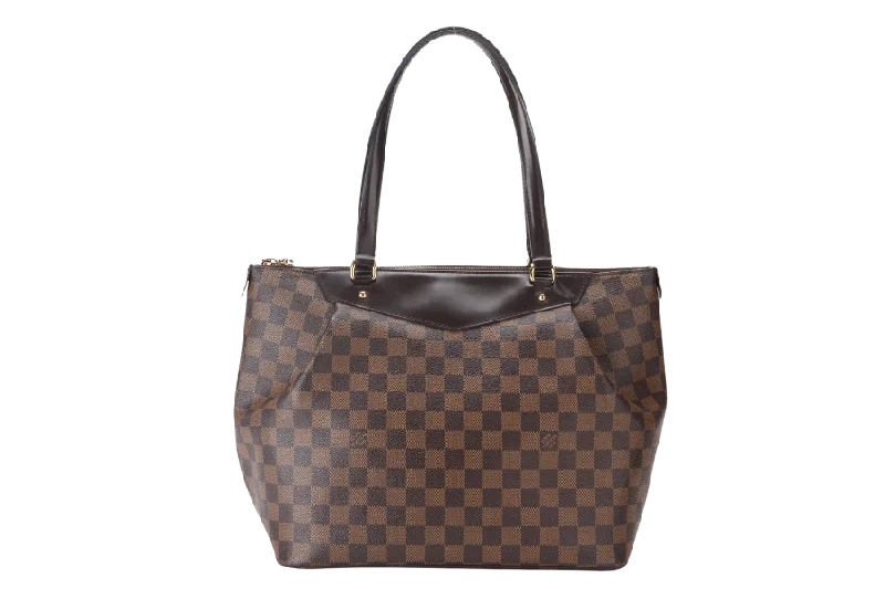 Ladies Louis Vuitton Petite Malle bags with a star - shaped charm for cutenessLOUIS VUITTON WESTMINSTER GM (N41103) DAMIER EBENE CANVAS GOLD HARDWARE NO DUST COVER