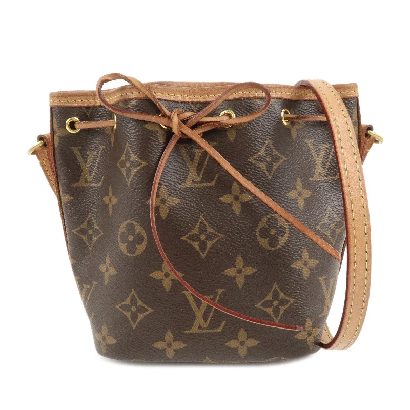 Louis Vuitton Monogram Nano Noe Shoulder Bag Brown M41346