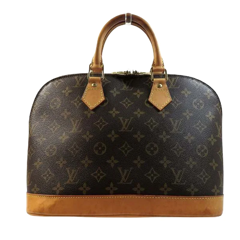 Louis Vuitton backpacks with a hidden back pocket for securityLouis Vuitton Brown Canvas Alma handbag bag