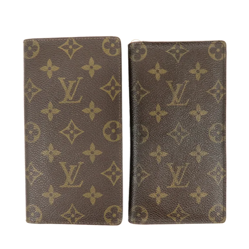 Louis Vuitton Monogram Set of 2 Porte Wallet M60825 M61823