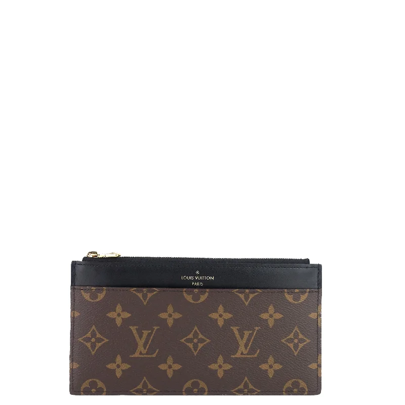 Louis Vuitton Twist bags with a snakeskin - effect panel for a bold lookSlim Monogram Canvas Wallet