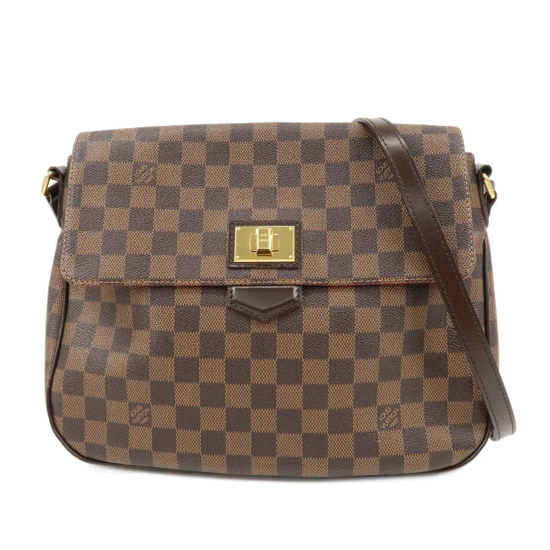 Louis Vuitton bags with a detachable mirror inside for on - the - go touch - upsLouis Vuitton Damier Ebene Besace Rosebery Shoulder Bag N41178