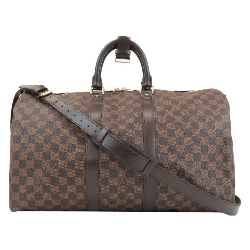 Louis Vuitton Damier Keep All Bandouliere 45 Boston Bag N41428