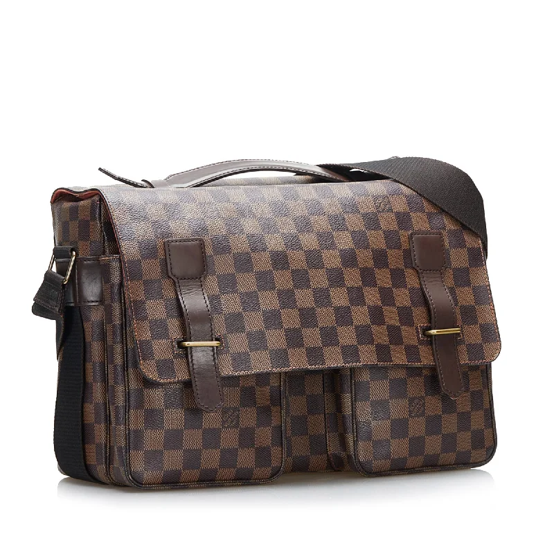 Louis Vuitton bags with a magnetic snap closure for easy accessLouis Vuitton Broadway Damier Ebene Canvas