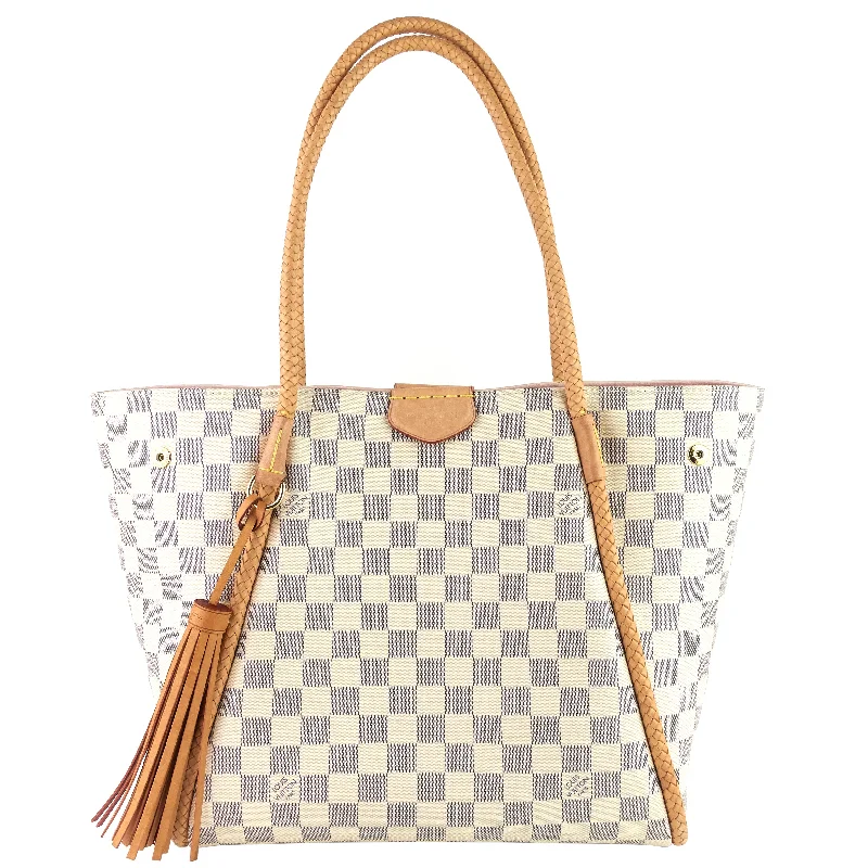 Medium - sized Louis Vuitton tote bags for work and shoppingPropriano Damier Azur Canvas Tote Bag