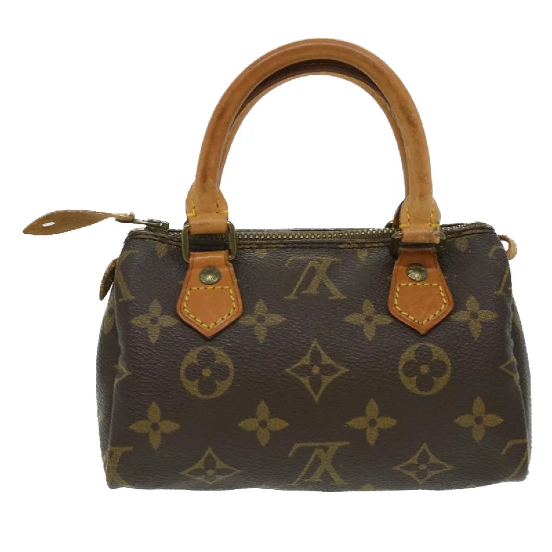 Louis Vuitton Brown Canvas Mini speedy handbag bag