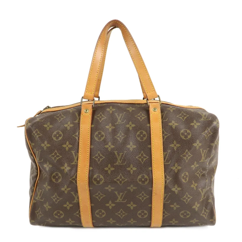 Louis Vuitton tote bags with a water - resistant coating for outdoor useLouis Vuitton Monogram Sac Souple 35 Boston Hand Bag M41626