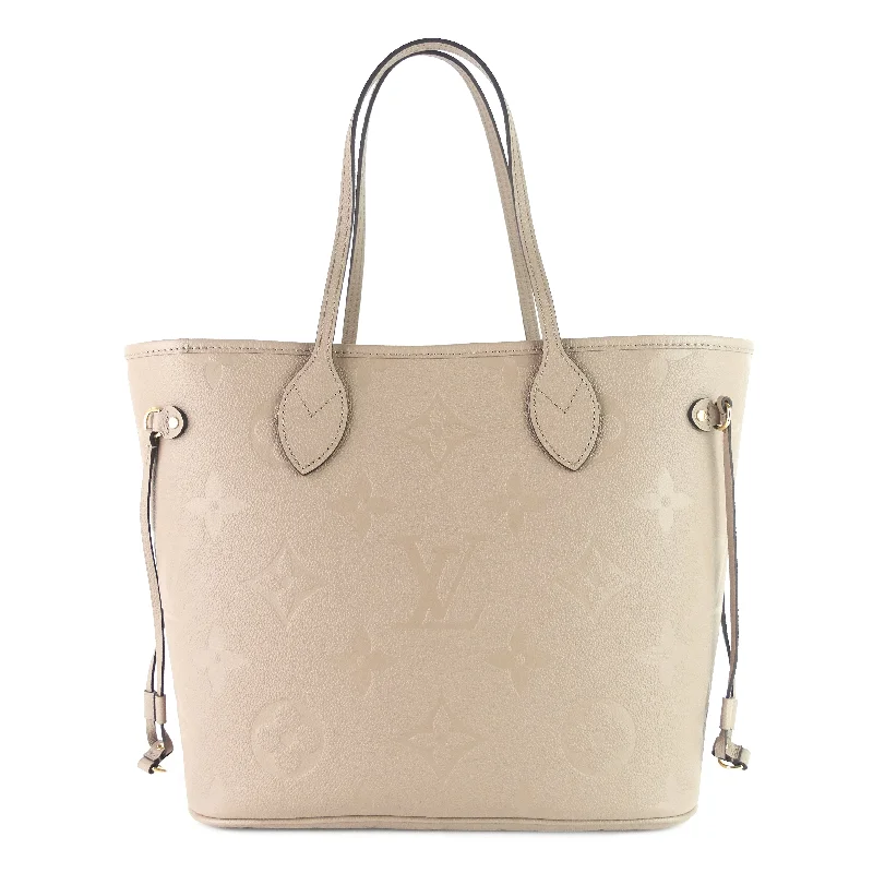 Neverfull MM Giant Monogram Empreinte Leather Tote Bag