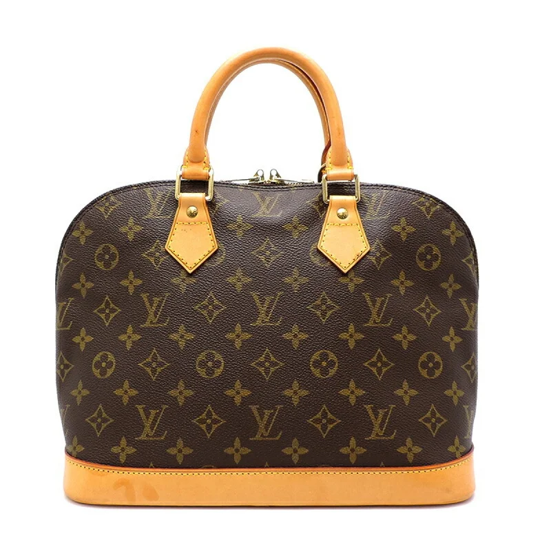 Louis Vuitton crossbody bags with a printed floral pattern for femininityLouis Vuitton Brown Canvas Alma handbag bag