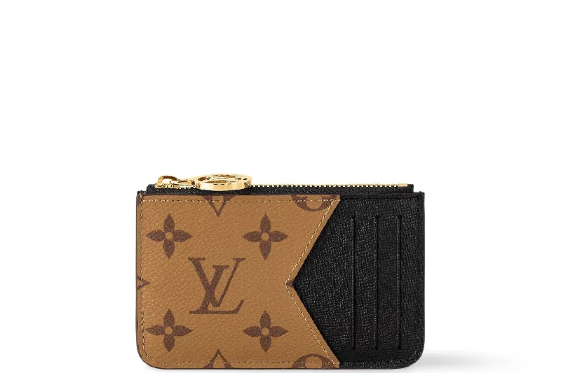 LOUIS VUITTON M81912 ROMY CARD HOLDER MONOGRAM REVERSE, WITH DUST COVER & BOX