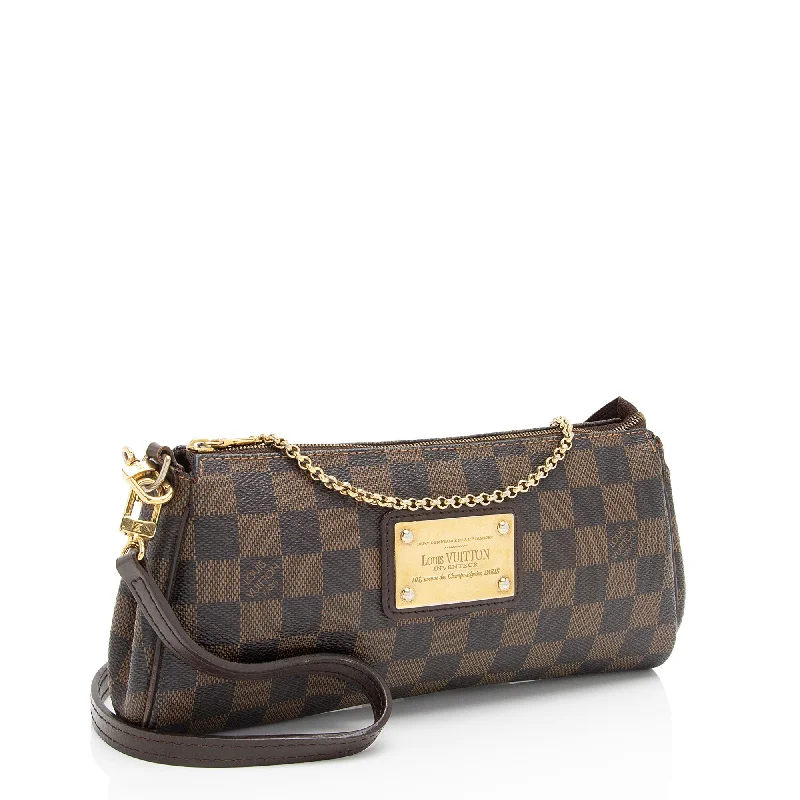 Louis Vuitton backpacks with a padded laptop compartment for travelLouis Vuitton Damier Ebene Eva Clutch (VswtHS)