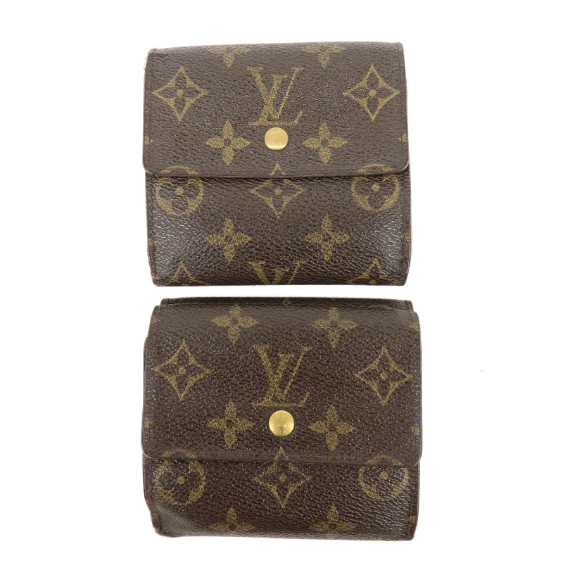 Louis Vuitton Monogram Set of 2 Bi-fold Wallet Brown M61654