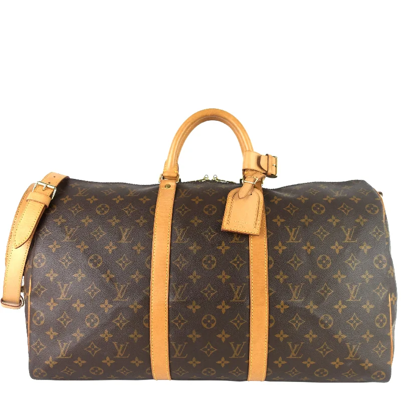 Keepall 50 Bandoulière Monogram Canvas Bag